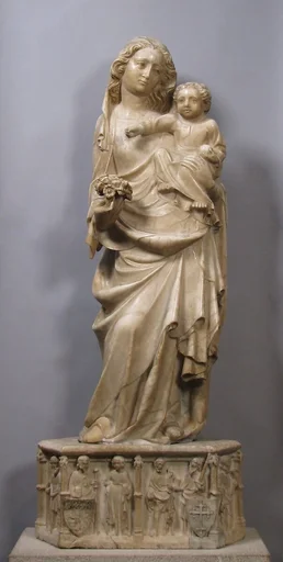 Standing Virgin and Child with Pedestal