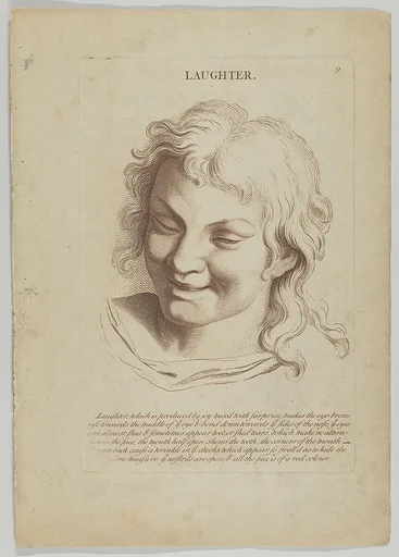 Laughter (from "Heads Representing the Various Passions of the Soul; as they are Expressed in the Human Countenance: Drawn by that Great Master Monsieur Le Brun")