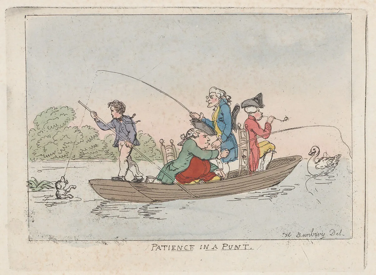 Patience in a Punt — Henry William Bunbury|Thomas Rowlandson