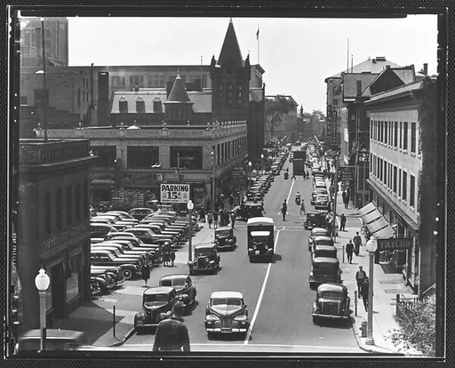 [Fairfield Avenue, From Elevated Position, Bridgeport, Connecticut]