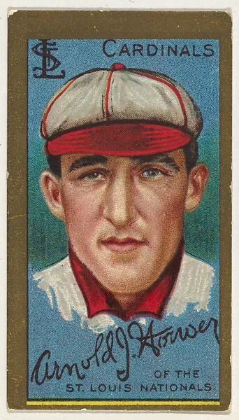 Arnold Hauser, St. Louis Cardinals, National League, from the "Baseball Series" (Gold Borders) set (T205) issued by the American Tobacco Company — American Tobacco Company