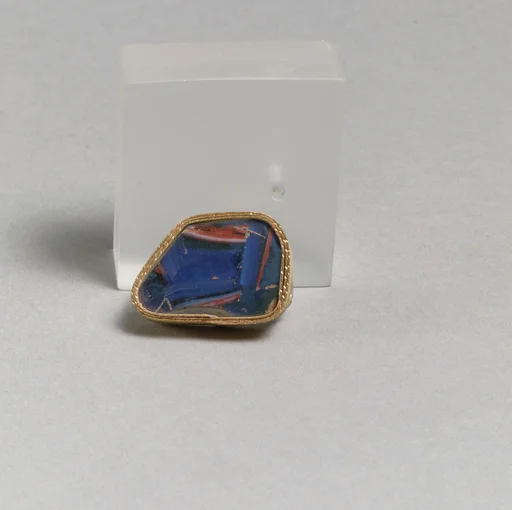 Glass short-strip mosaic fragment