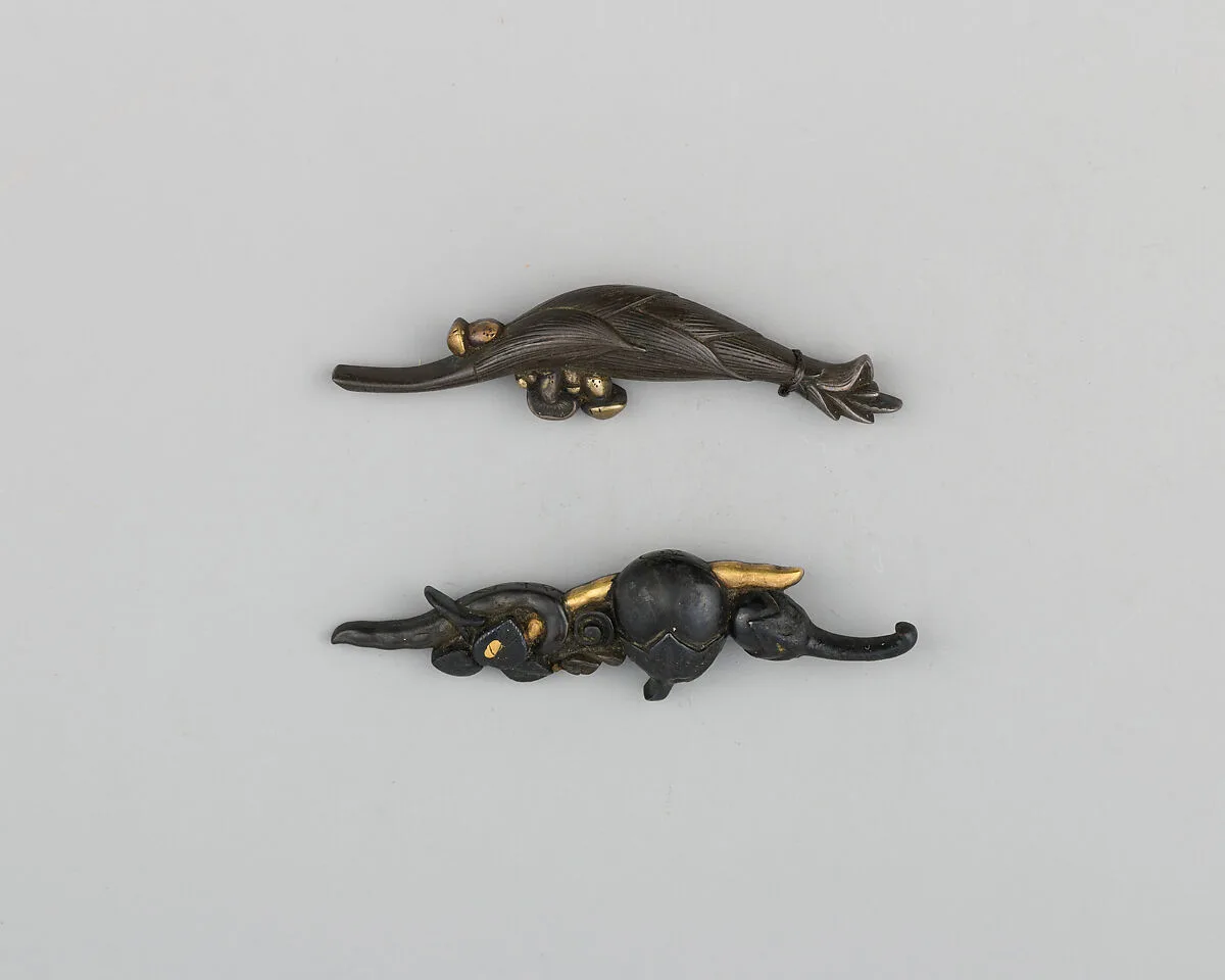 Pair of Sword-Grip Ornaments (Menuki) — Unknown