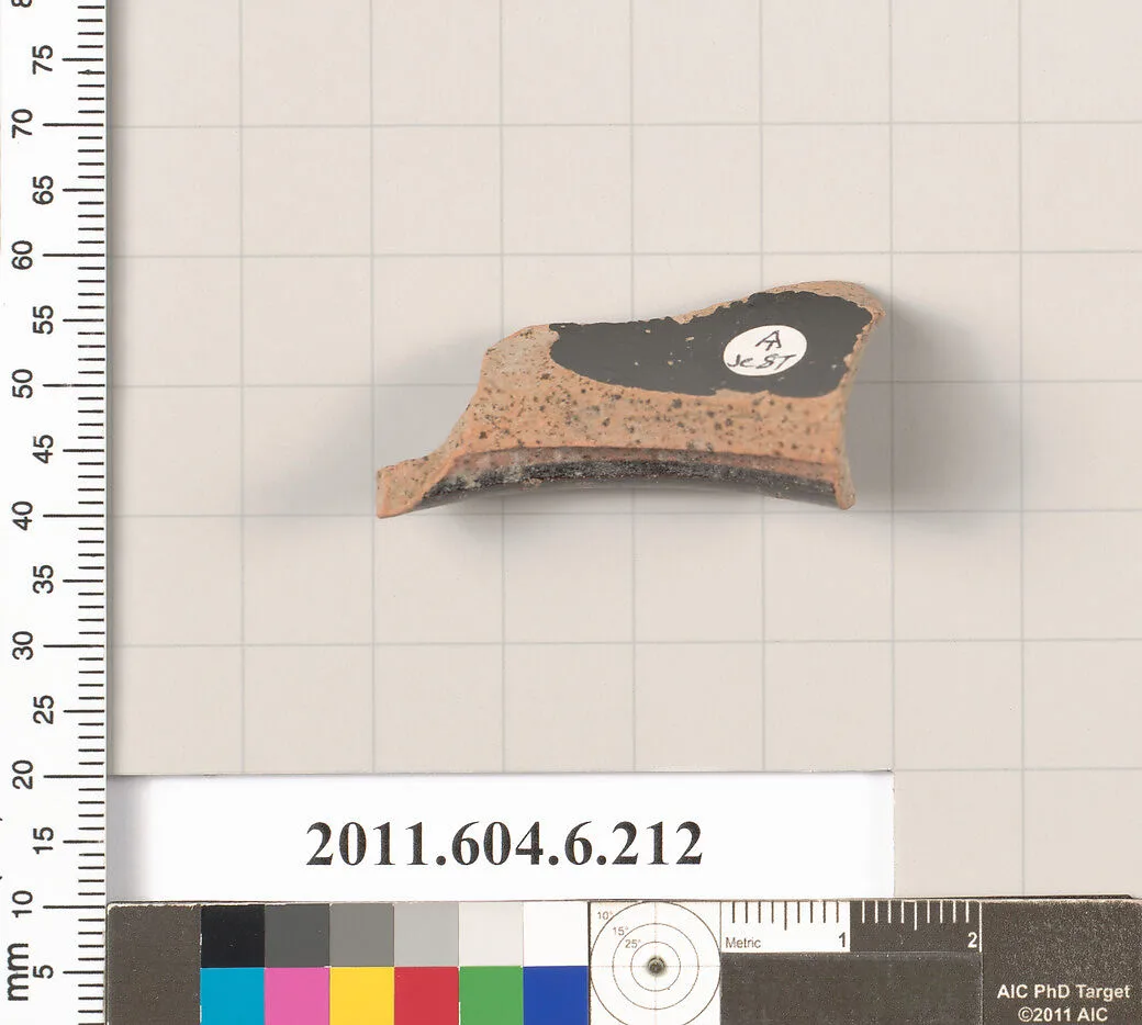 Terracotta fragment of a skyphos (deep drinking cup)? — Unknown