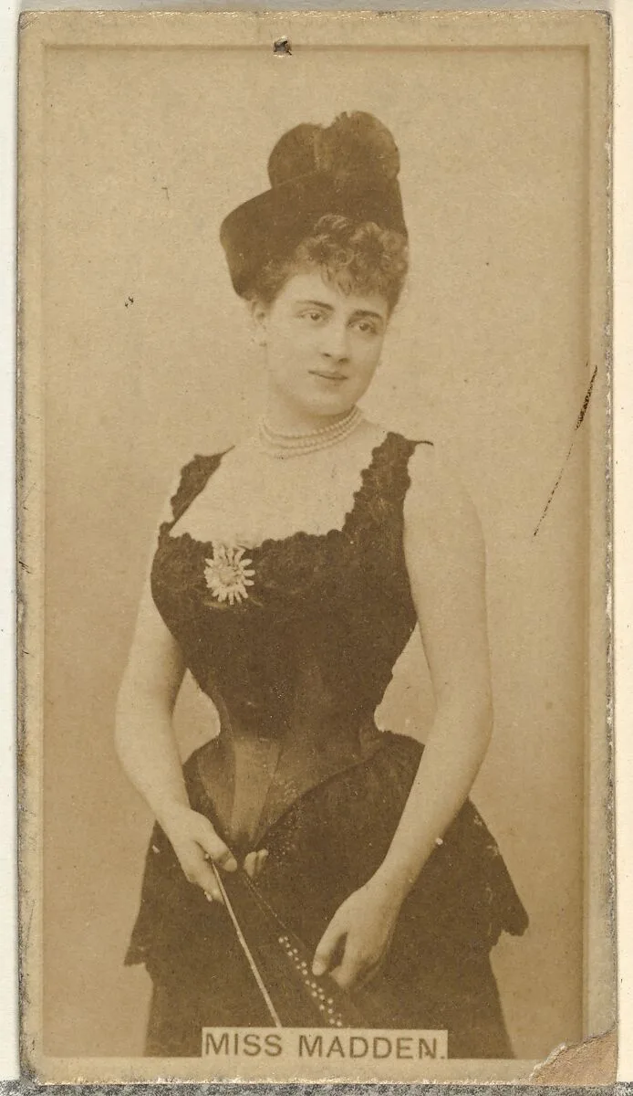 Miss Madden, from the Actors and Actresses series (N145-8) issued by Duke Sons & Co. to promote Duke Cigarettes — American Tobacco Company|W. Duke, Sons & Co.