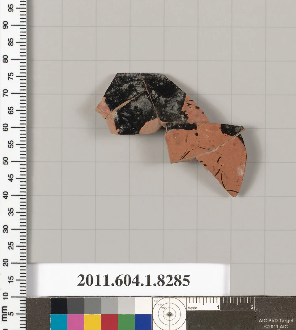 Terracotta rim fragment of a kylix (drinking cup) — Unknown