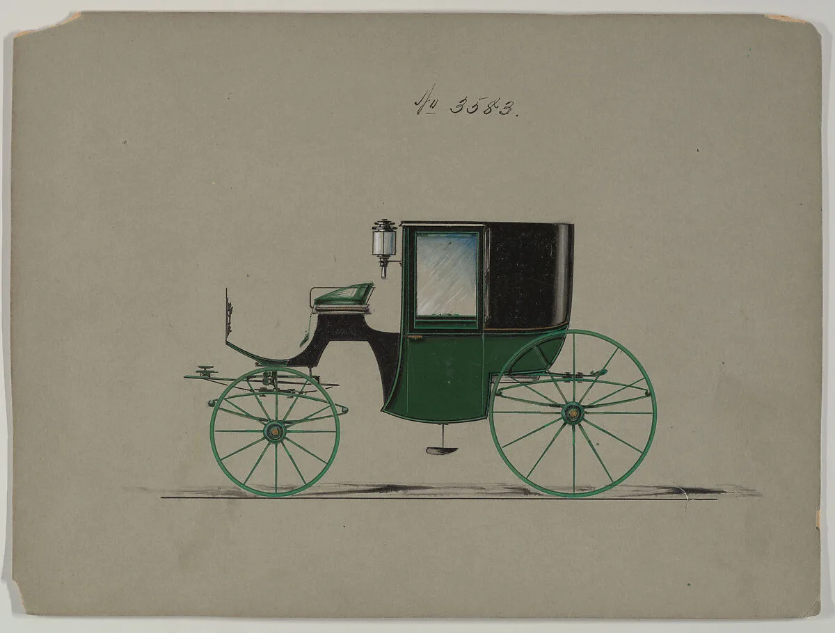 Design for Brougham, no. 3583 — Brewster & Co.