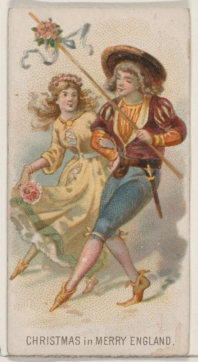 Christmas in Merry England, from the Holidays series (N80) for Duke brand cigarettes — W. Duke, Sons & Co.|George S. Harris & Sons