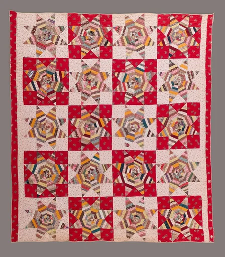 Quilt, Spiderweb pattern