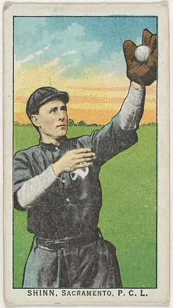 Shinn, Sacramento, Pacific Coast League, from the "Obak Baseball Players" set (T212), issued by the American Tobacco Company to promote Obak Mouthpiece Cigarettes — American Tobacco Company