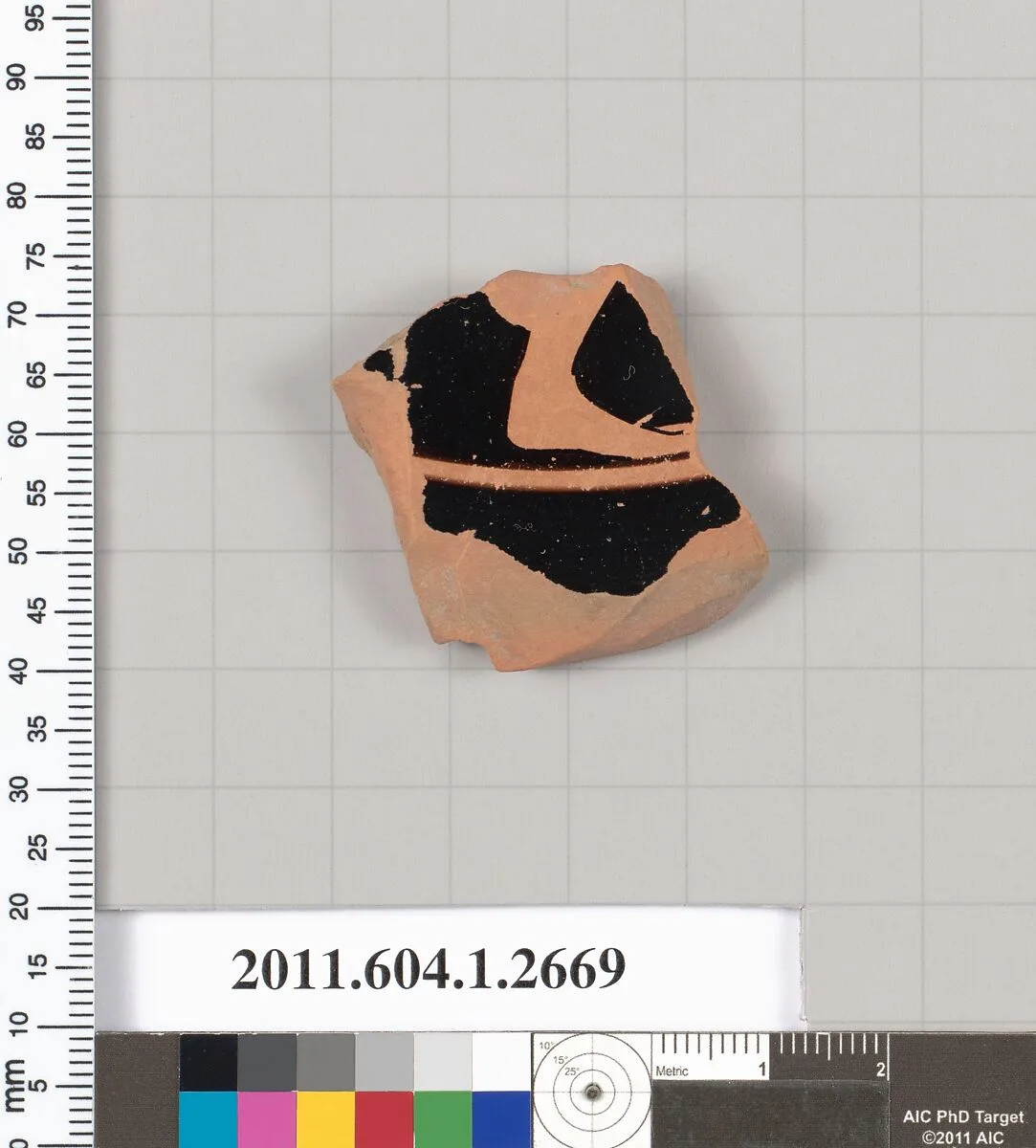 Terracotta fragment of a kylix (drinking cup) — Unknown