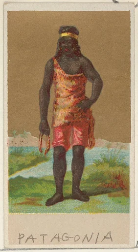 Patagonia, from the Natives in Costume series (N16), Teofani Issue, for Allen & Ginter Cigarettes Brands