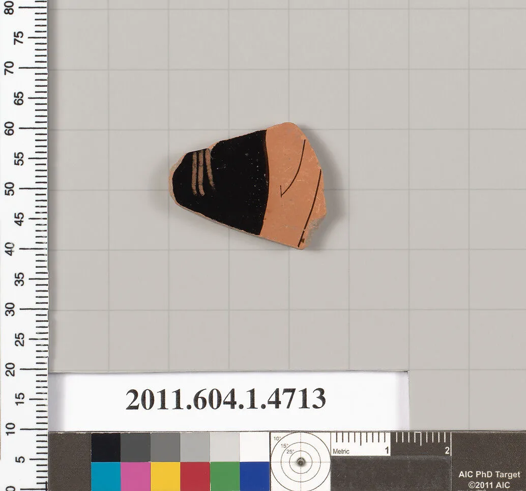 Terracotta fragment of a kylix (drinking cup) — Unknown