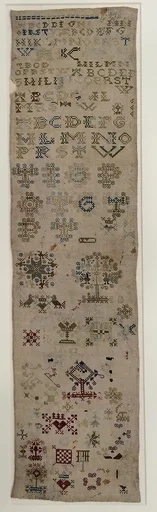 Embroidered sampler