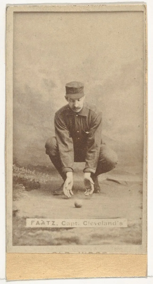 Jayson S. "Jay" Faatz, Captain, Cleveland, from the Old Judge series (N172) for Old Judge Cigarettes — Goodwin & Company