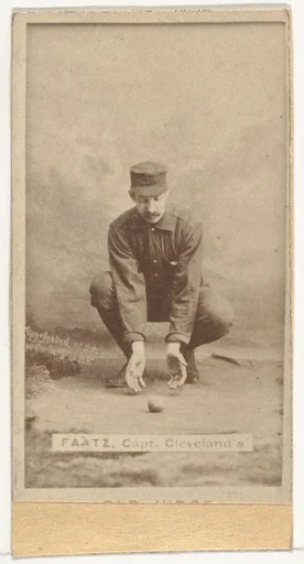 Jayson S. "Jay" Faatz, Captain, Cleveland, from the Old Judge series (N172) for Old Judge Cigarettes