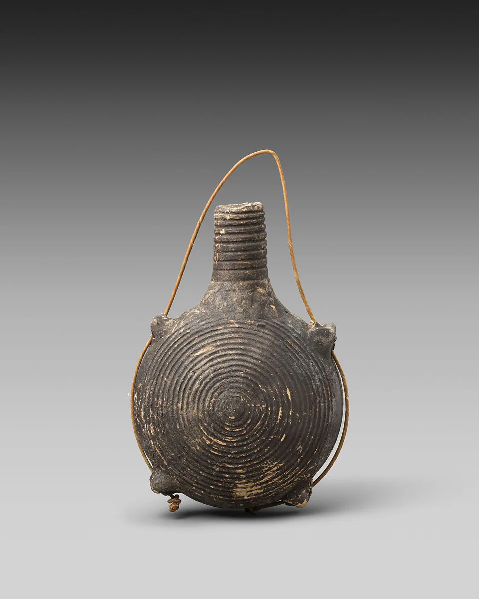 Terracotta pilgrim flask — Unknown