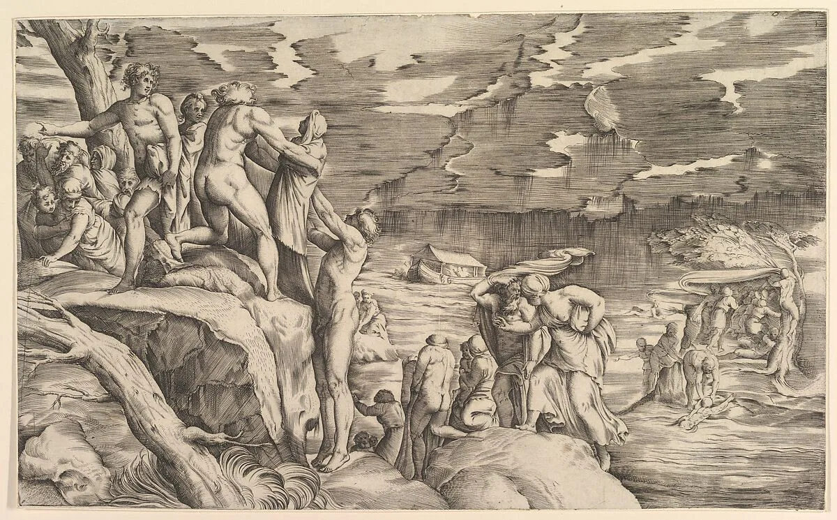 The Deluge — Battista Franco|Polidoro da Caravaggio|Monogrammist 9