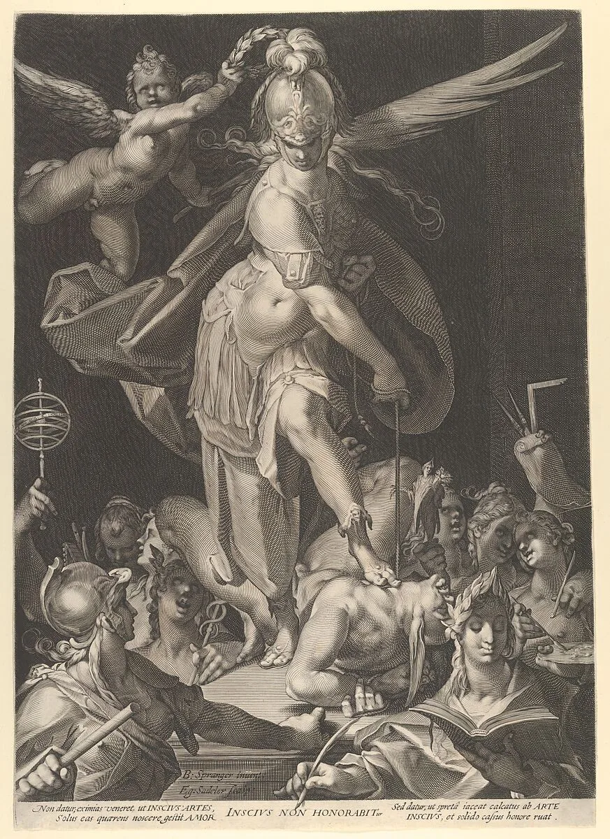 Wisdom Conquers Ignorance — Aegidius Sadeler II|Bartholomeus Spranger