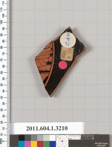 Terracotta fragment of a kylix (drinking cup)
