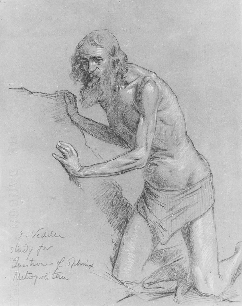 Study for the Question of the Sphinx — Elihu Vedder