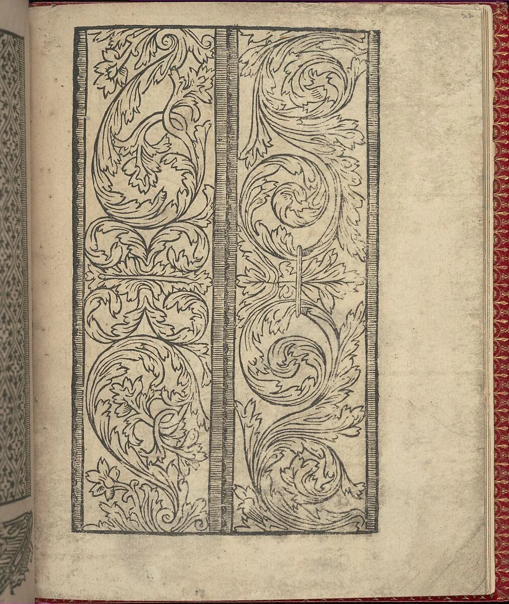Ce est ung tractat de la noble art de leguille ascavoir ouvraiges de spaigne... page 22 (recto) — Willem Vosterman