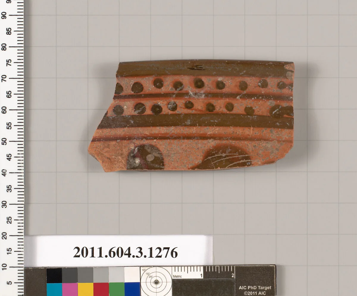 Terracotta rim fragment of a skyphos (deep drinking cup) — Unknown