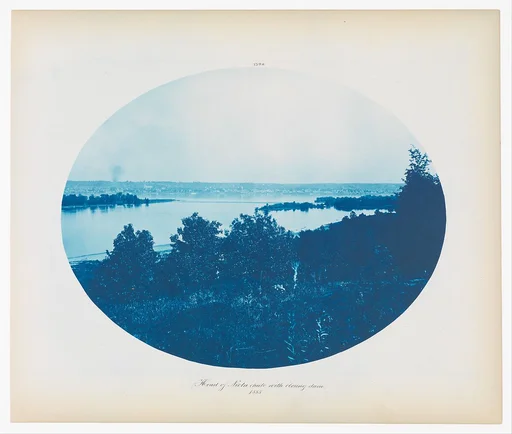 No. 139a. Head of Niota Chute with Closing Dam [near Fort Madison, Iowa]