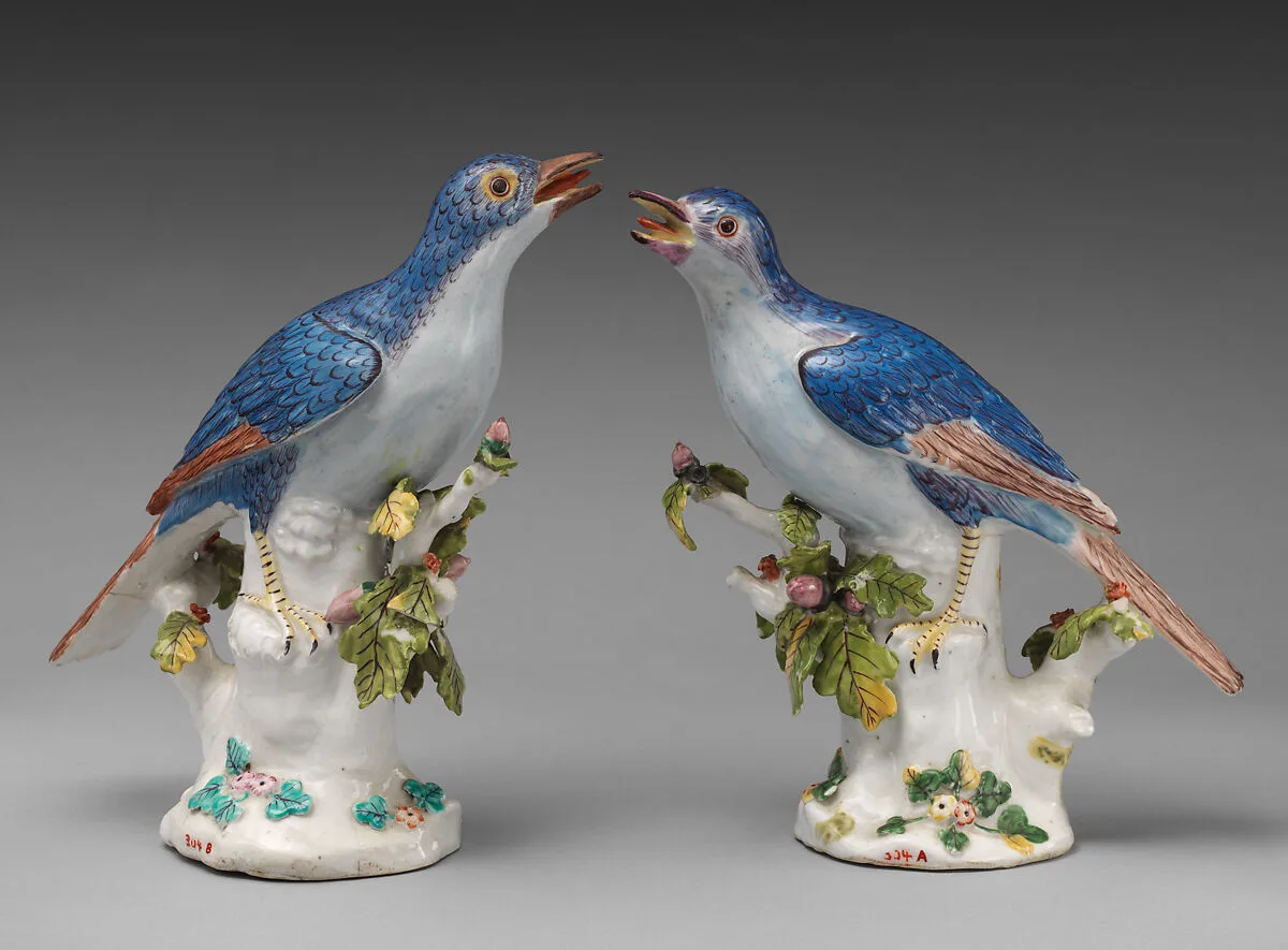 Pair of daws — Chelsea Porcelain Manufactory
