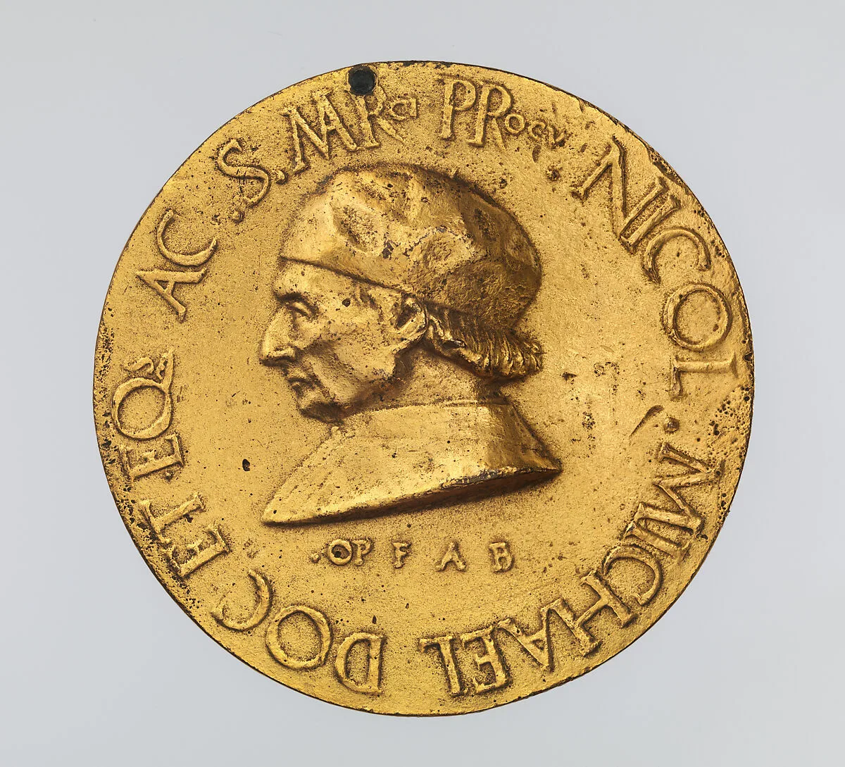 Portrait medal of Niccolò Michiel (obverse); Alidea Contarini (reverse) — Fra Antonio da Brescia