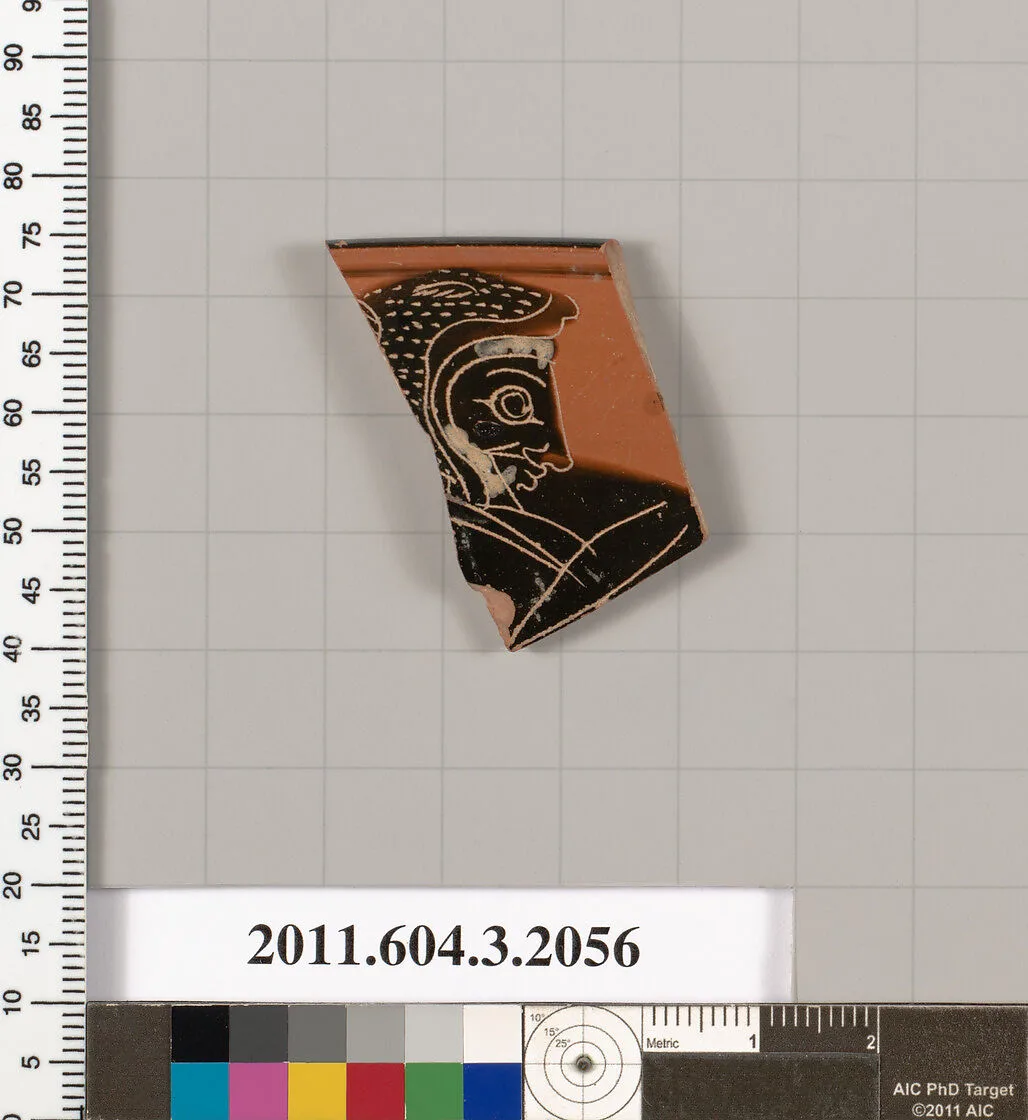 Terracotta rim fragment of a kylix (drinking cup) — Unknown