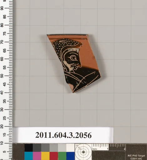Terracotta rim fragment of a kylix (drinking cup)