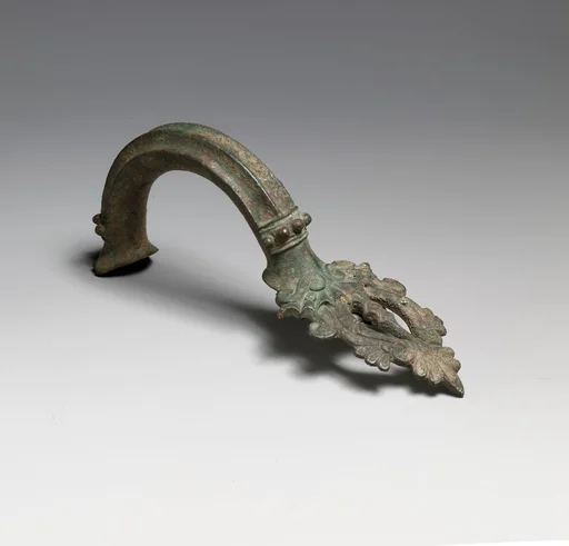 Bronze handle of a hydria (water jar)