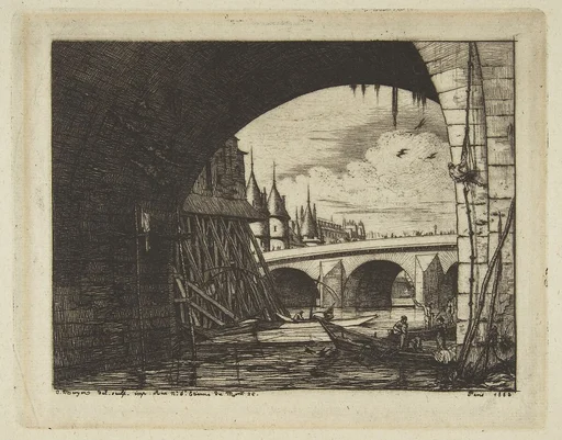 Archway, Pont Nôtre-Dame, Paris