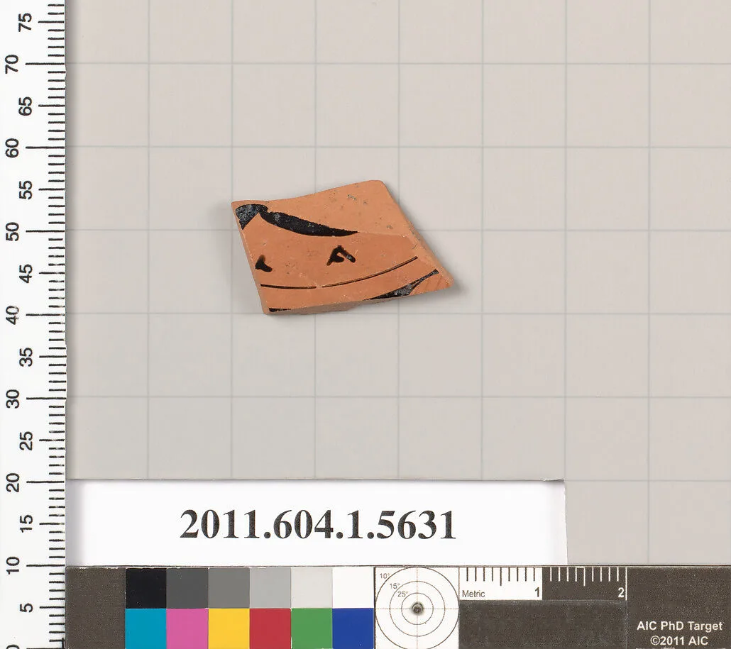 Terracotta fragment of a kylix (drinking cup) — Unknown