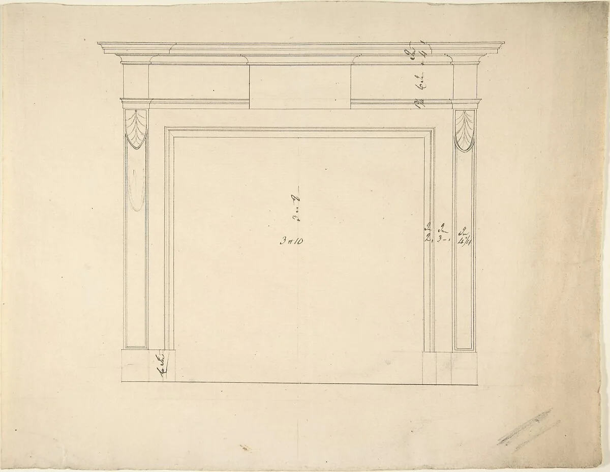 Design for a Chimneypiece — Sir William Chambers