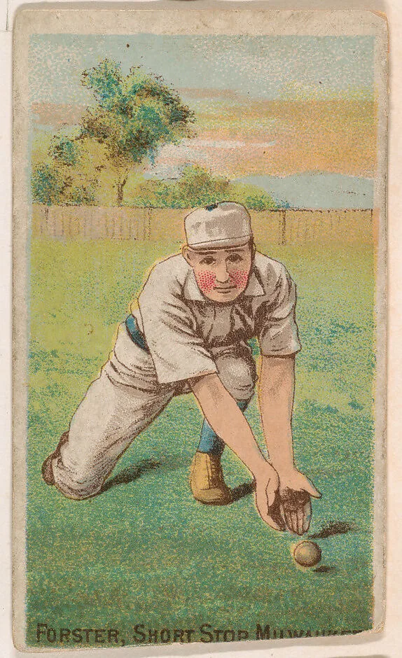 Forster, Shortstop, Milwaukee, from the Gold Coin series (N284) for Gold Coin Chewing Tobacco — D. Buchner & Co., New York