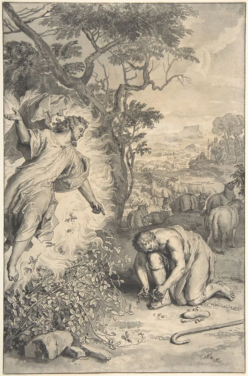 Moses and the Burning Bush — Gerard Hoet