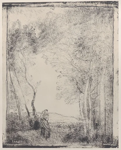 Young Mother at the Entrance to a Forest (Jeune Mère à L'Entrée d'un Bois)