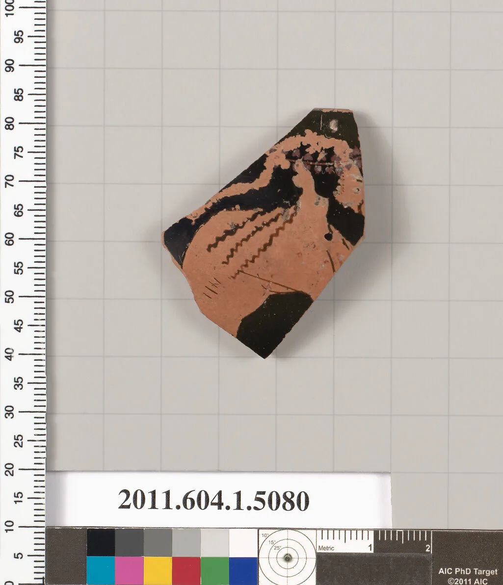 Terracotta rim fragment of a kylix (drinking cup) — Unknown