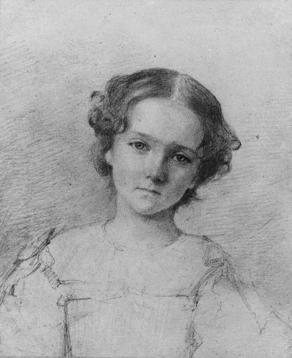 Head of a Girl (from McGuire Scrapbook) — George Augustus Baker Jr.