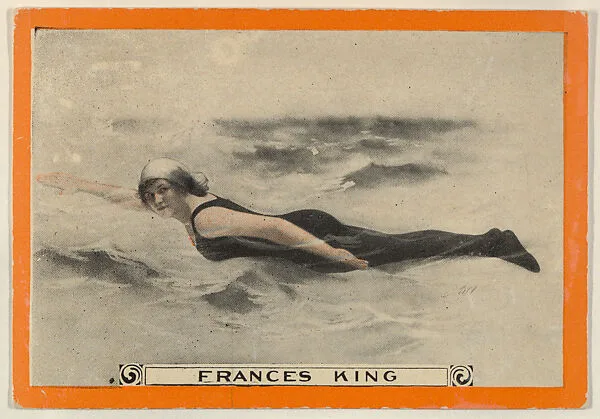 Frances King, No. 66, Swimming Strokes, from the Champion Women Swimmers series (T221), issued by Pan Handle Scrap — Pan Handle Scrap Company