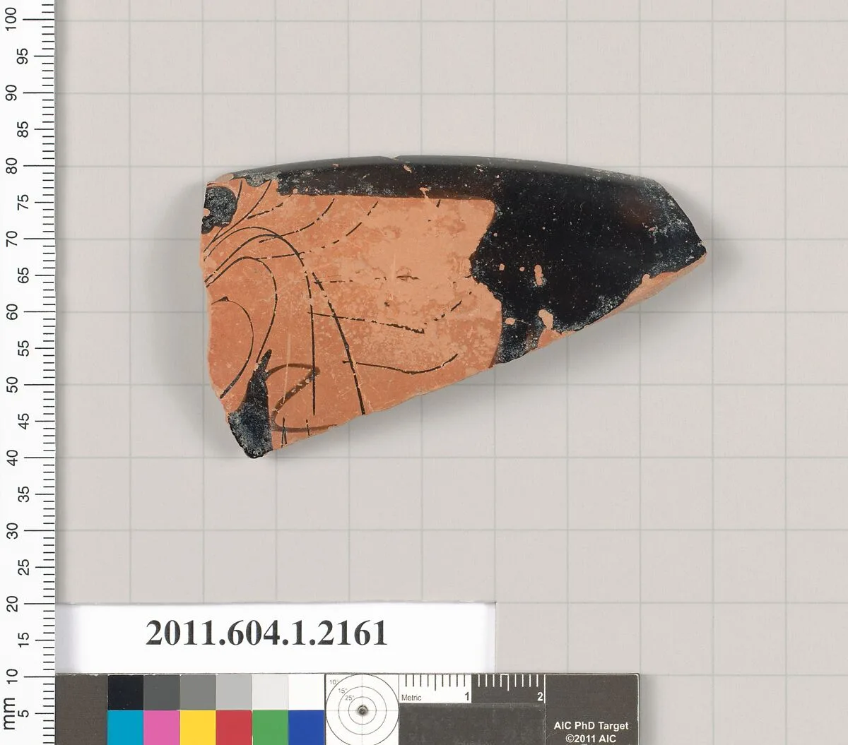 Terracotta rim fragment of a kylix (drinking cup) — Unknown