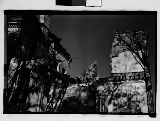 [Ruin Detail of Belle Grove Plantation House, White Castle, Louisiana]