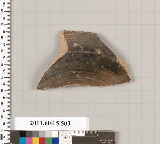 Terracotta fragment of a kylix (drinking cup)