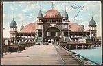 Entrance to Saltair Pavilion, Great Salt Lake, Utah. — Unknown