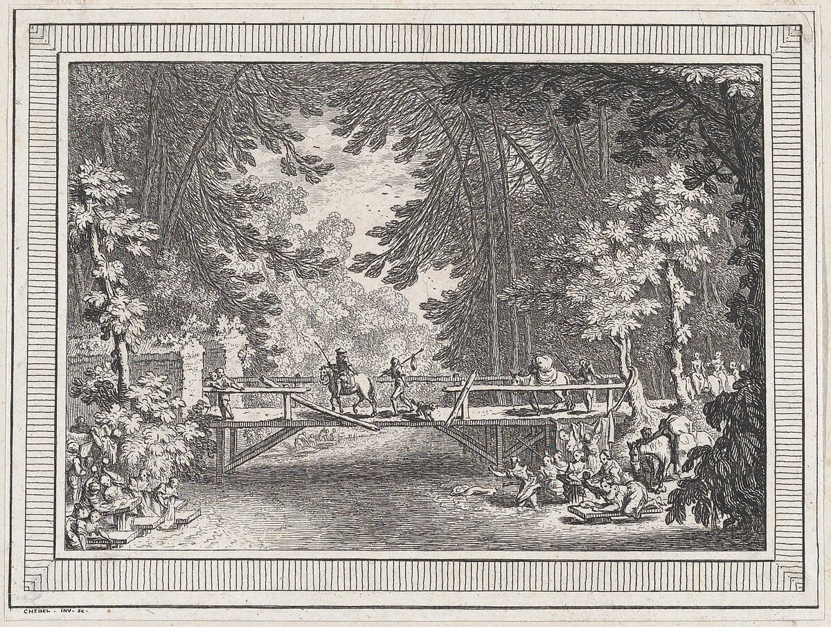 Landscape, from a series of six landscapes dedicated to Madame La Marquise de Pompadour — Quentin Pierre Chedel