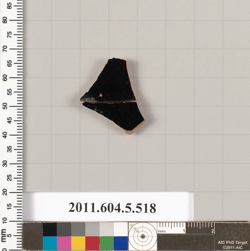 Terracotta fragment of a kylix (drinking cup) — Unknown