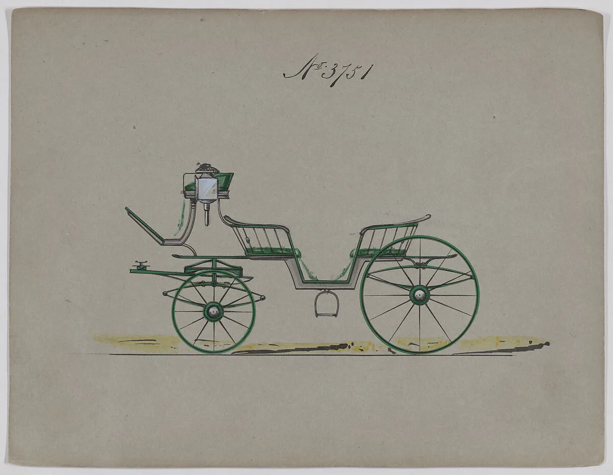 Design for 6 seat Phaeton, no. 3751 — Brewster & Co.