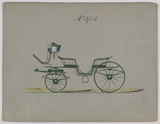 Design for 6 seat Phaeton, no. 3751
